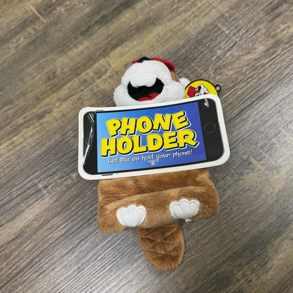 Buc-ee's Beaver Plush Phone Holder Beanie Plushie 6